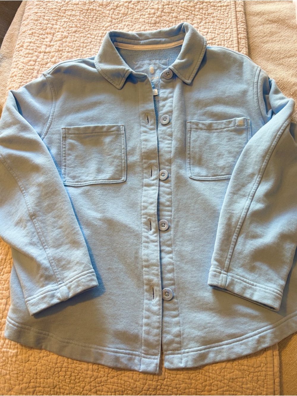 Tommy Bahama Light Blue Button-Shirt Jacket L